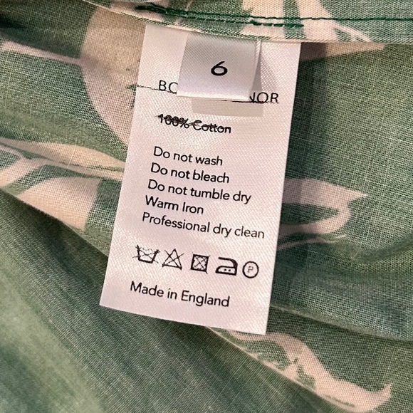 Borgo de Nor Women’s Floral Maxi Ruffle Crossback Dress. Green size 6. - Picture 8 of 13